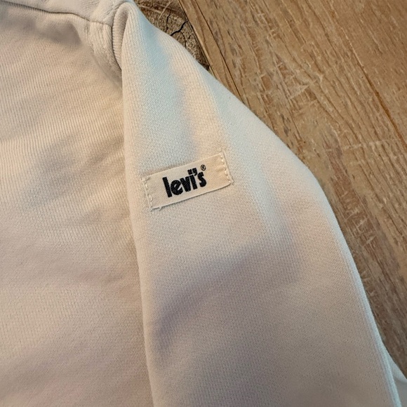 Vintage white Levi’s quarter zip thick sweatshirt M - Picture 5 of 7
